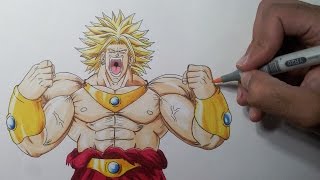 Drawing Broly the Legendary Super Saiyan