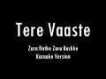 Tere Vaaste | Zara Hatke Zara Bachke | Karaoke With Lyrics | Only Guitar Chords...