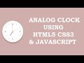 Working Analog Clock Using Html5 CSS3 & Javascript | Neumorphism Ul Design