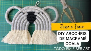 DIY Arco-Íris Macramê Bichinhos - Coala | How To Make A Koala Macrame Rainbow