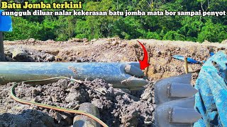 Batu Jomba terkini!sungguh diluar nalar kekerasan batu jomba mata bor sampai penyot