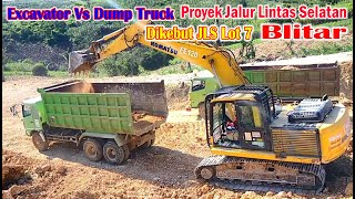 JLS Blitar diKebut II Excavator, Dump Truck, BullDozer and Wales Stump II Proyek JLS Lot 7 Blitar