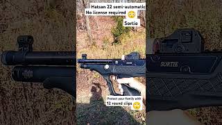 Hatsan Sortie 22 semi-automatic 🙄protect your family with 12 round clips😳