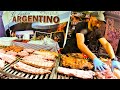 World Street Food Fair in Italy. Huge Sausages, Large Steaks, Burgers, Pork Knucles, Ribs and more