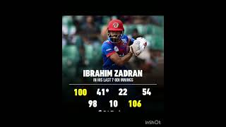 Ibrahim zadran's dream run in odi cricket continues#cricketshorts #ibrahim #odiwc2023