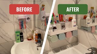 Toothbrush Holder Rack Bathroom Storage Organizer Review By Desi Kiwi Family In New Zealand