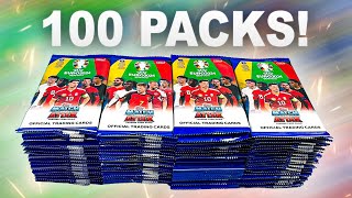OPENING *100 PACKS* of EURO 2024 MATCH ATTAX! (800 Cards!)