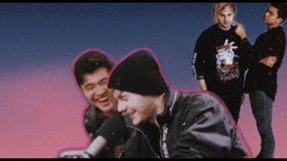 Michael making Calum laugh