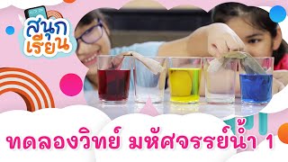 ทดลองวิทยาศาสตร์ มหัศจรรย์น้ำ ตอน 1 | สนุกเรียน1 ep.9