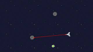 Demo of my asteroids clone using Godot and Aseprite