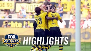 Mkhitaryan goal puts Borrusia Dortmund up 2-1 over Hannover - 2015–16 Bundesliga Highlights