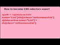 How to become CSS Selector expert part 1 ( How to create CSS Selector )