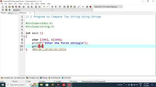 C Program to Compare Two Strings Using strcmp !! C Programming interview Questions #codingtutorial