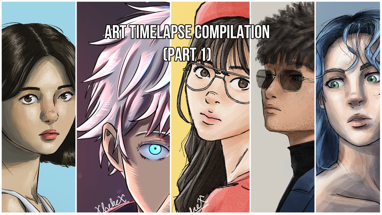 Art Timelapse Compilation Part 1 Youtube