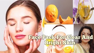 Face Pack For Clear And Bright Skin | Skin Whitening Home Remedies | Skincare |