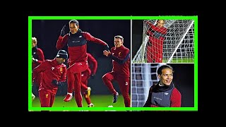 Virgil van dijk trains with liverpool team-mates for first time