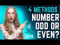 Program to check even or odd in java | 4 methods | with user input