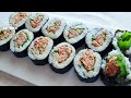 if you add this to tuna kimbap it won t be greasy. simple and simple super simple kimbap