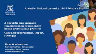 Professor Robyn Woodward-Kron: 'A linguistic lens on health communication education'