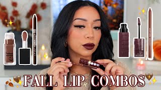 5 AMAZING Drugstore Fall Lip Combos You HAVE TO TRY