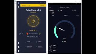 【CyberGhost VPN】Review Vietnam Speed Test ☑️️️️