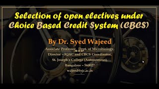 Selection of Open Electives under Choice Based Credit System(CBCS) by 2nd Year Undergraduate Student