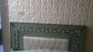 3D Wall panel, paints, Wall, design, Royal, paly, colour, combination, with, interior, decorator, wa