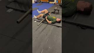 Single Leg Partially Straight Leg Bridge Isometric