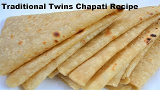 दोस्ती या दोहती रोटी बनाने की विधि || Twins Chapati || Indian Chapati/Roti || Recipes Hub