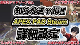 知らないのはヤバい!?APEX PAD Steam詳細設定3選‼︎【APEX】