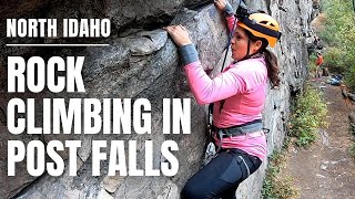 Rock Climbing in Q'emiln Park in Post Falls Idaho - Best Rock Climbing in the Pacific Northwest!