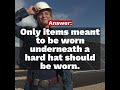 FAQs On Hard Hat Safety