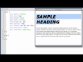 CSS Typography - Change Font, Size, Spacing & more