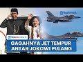 Penampakan Gagah Jet Tempur F-16 Milik TNI AU, Kawal Ketat Jokowi dan Iriana Pulang ke Solo