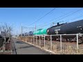 059.新三郷駅付近を通過するef210牽引石油輸送列車　an oil transport train driven by ef210 passes near shinmisato station.