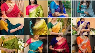 🔥30 Latest Banarasi Blouse Designs / Silk Saree Blouses / 2024 Trendy Blouse Ideas / Brocade Blouses