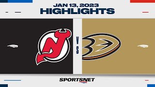 NHL Highlights | Devils vs. Ducks - January 13, 2023