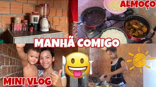 VLOG NOSSA MANHÃ + fiz almoço simples😋 - Mãe aos 15