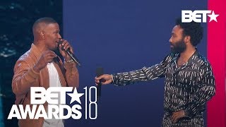 Donald Glover aka Childish Gambino Impromptu Performance of 'This Is America' | BET Awards 2018