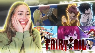 FIRST TIME REACTION to ALL FAIRY TAIL Openings (1-28)