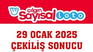 Çılgın Sayısal Loto Çekiliş Sonuçları 29 Ocak 2025