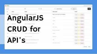 AngularJs CRUD in 3 Minutes