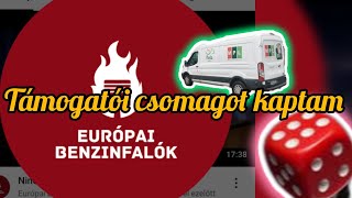 Támogatói csomagot kaptam az @europaibenzinfalok4516 csatorna tulajától Jocókámtól ❤️🤗❤️