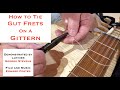 How to tie Gut Frets on a Gittern - George Stevens/Edward Foster #luthier #music #medievalmusic