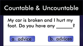 Countable VS Uncountable Nouns | Grammar Test