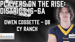 Players on the Rise - District 16-6A