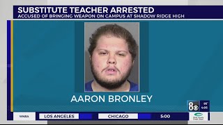 CCSD substitute teacher arrested for bringing weapon to school