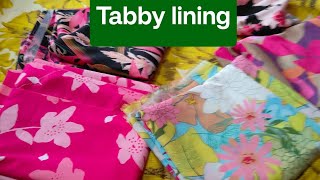 tabby lining suits