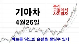 주식 고점에서 사지말자 4월26일 기아차