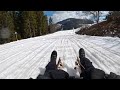 spring tobogganing on hochwurzen 25.03.2024